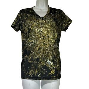 INKnBURN Women's Paris V-Neck Tech Tee Limited Edition Size M